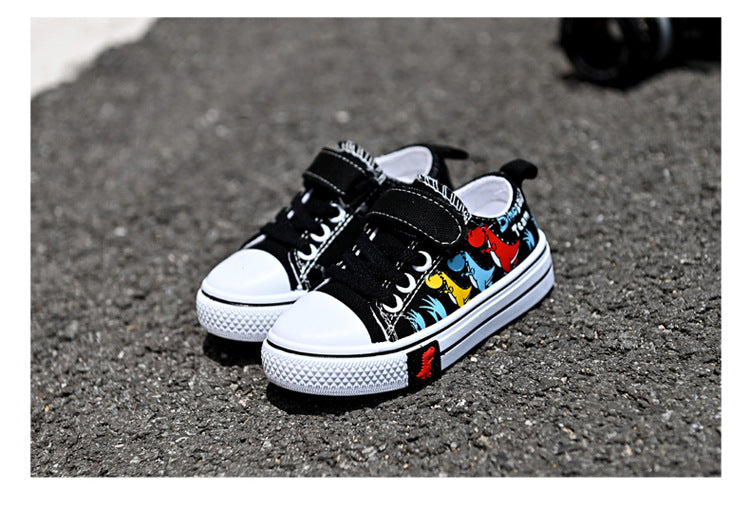 Children Canvas Shoes Boys and Girls Shoes Baby Casual Low Top Shoes Fashion Spring Autumn Breathable Single Shoes zapatos niña.