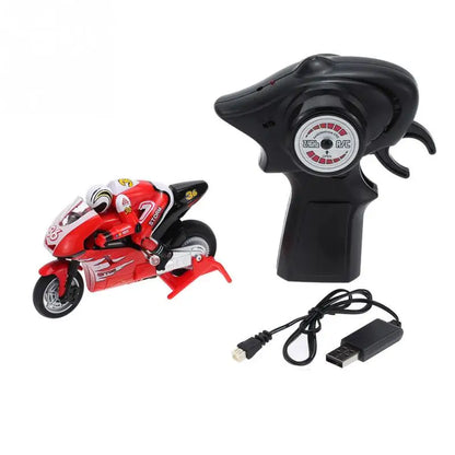 RC1:32 high-speed motor simulation shock absorber Race motorcycle charging 2.4Ghz Parent-child interactive boy's holiday toy.