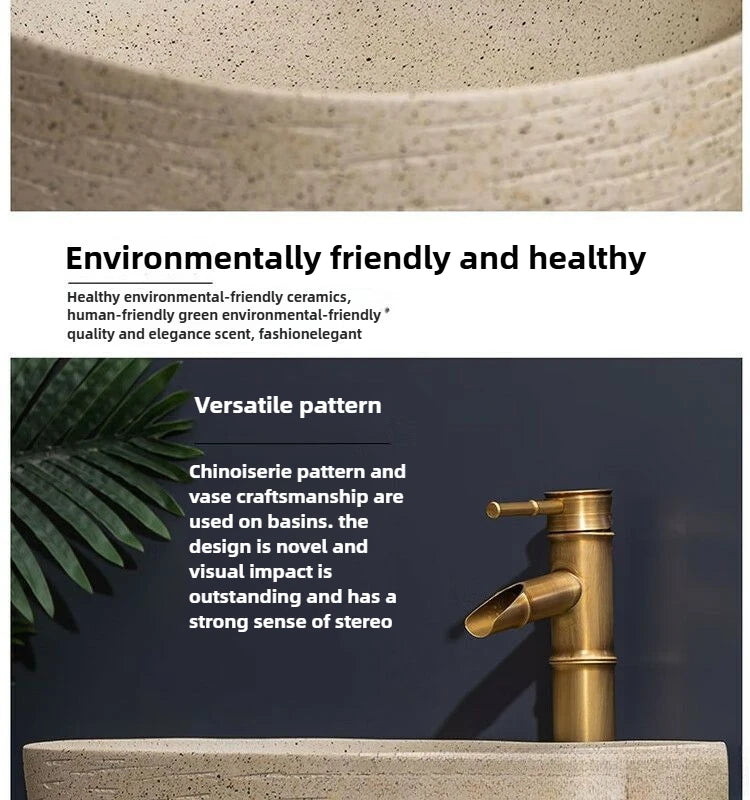 Modernes Badezimmerwaschbecken im nordischen Stil zum Waschen von Händen und Gesicht, minimalistisches Design, individuell gestaltet