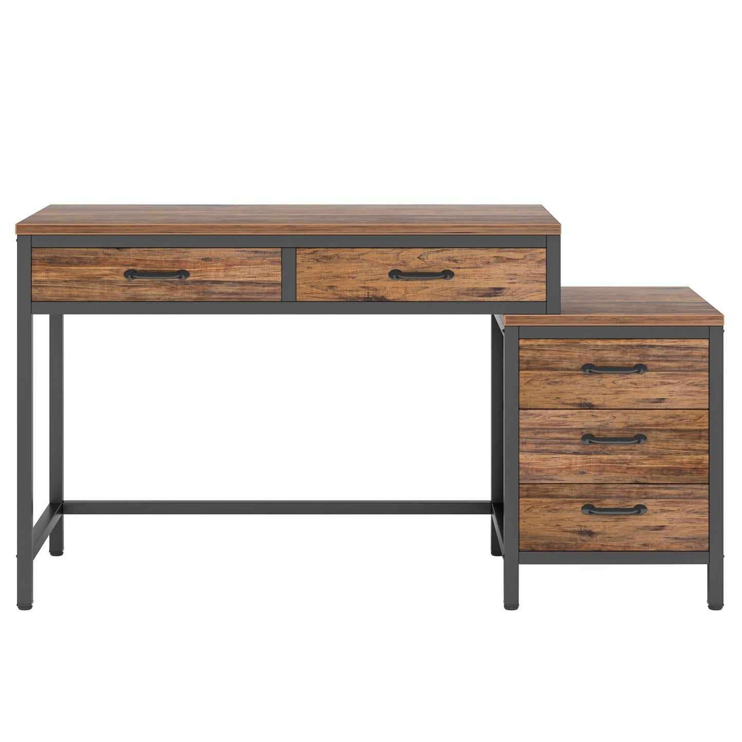 Tribe signs Computer tisch mit 3 Schubladen, 59-Zoll-PC-Schreibtisch mit reversiblen Schubladen, industrielle Arbeits schreibtisch arbeitsplatz