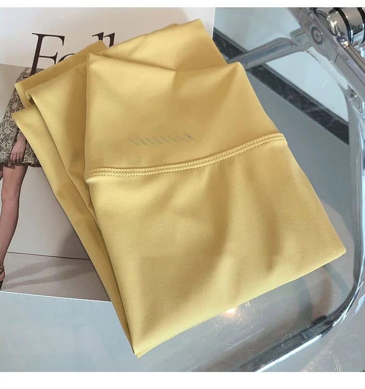 Cross over Nylon Yoga Pants Women High Waist Gym Sport Leggings Stretchy Workout Fitness Tights Running Squat Proof Dry Fit.