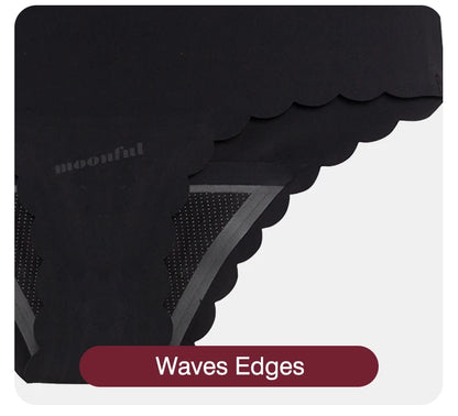 Seamless Period Underwear Menstrual Cycle Absorbent Underwear for Women Heavy Flow Leak Proof Menstrual Panties for Menstruation.