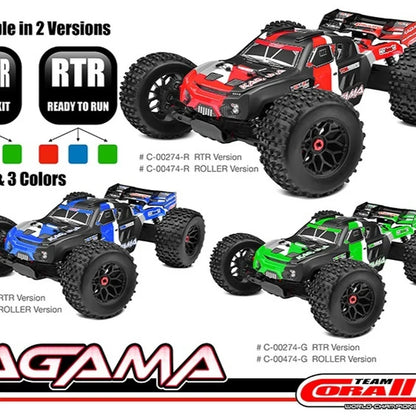 Team Corally Kagama 6s 1/8 4WD RC Cars Remote Control Electric Simulation Racing Card Climbing Off Road Vehicle Model Toy Gift.