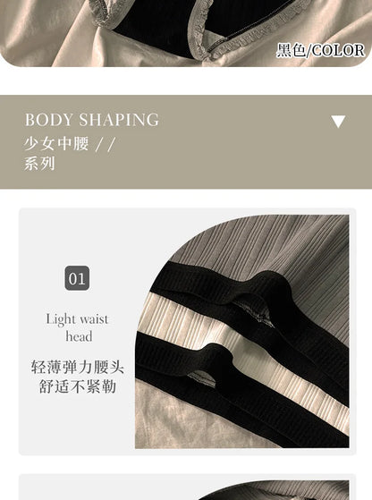 3Pcs/Set Cotton Panties Mid-Waist Women's Underwear Female Breathable Underpants Girls Solid Color Briefs Short Sexy Lingerie.