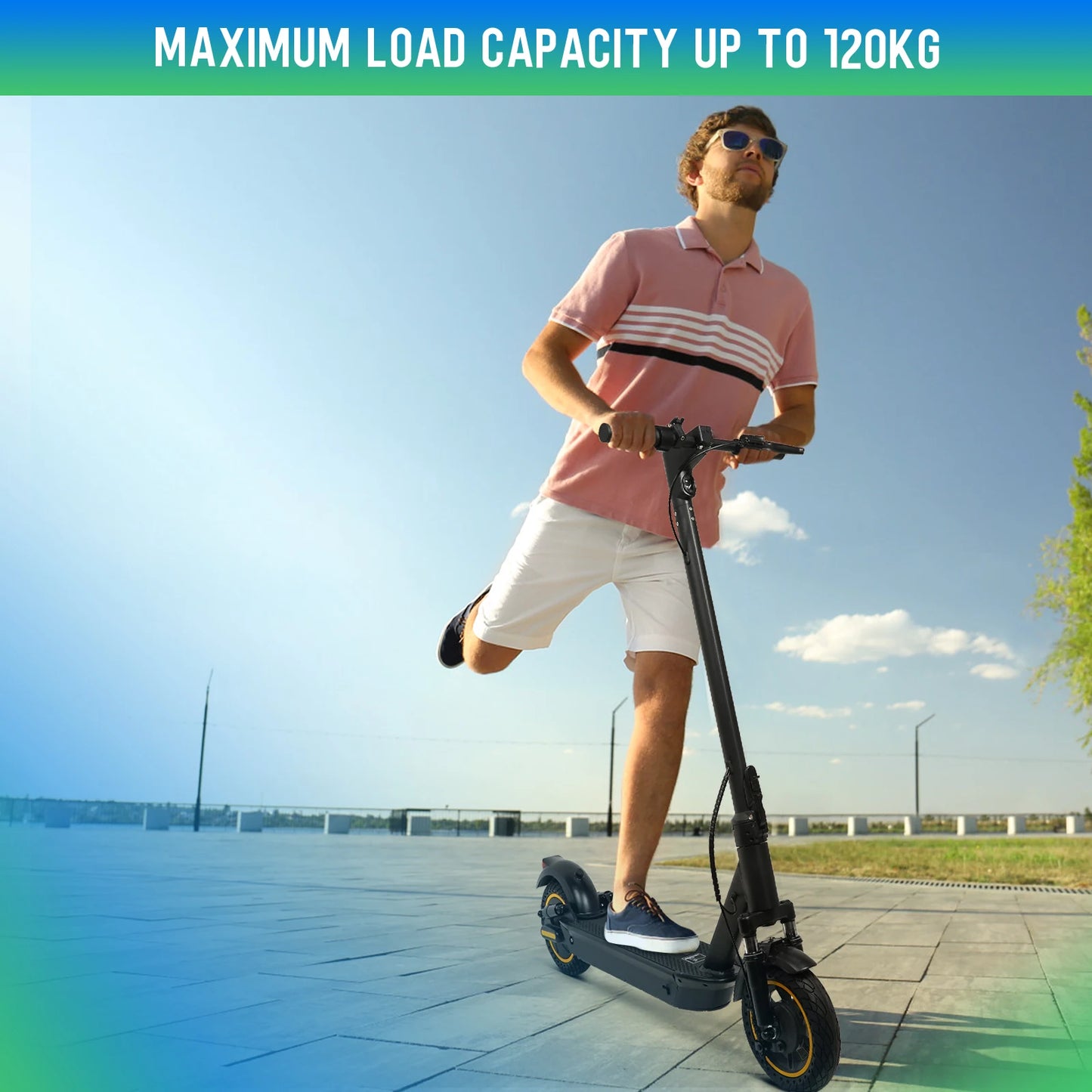 A1MAX Electric Scooter 500W Powerful Motor 35KM/H 45KM 42V14.5AH Battery 10Inch Pneumatic Tyres Smart Foldable EScooter