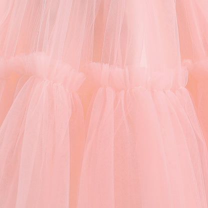 Formelle Abendkleider für Kinder, elegante Partykleider für Mädchen, Kleider mit abnehmbarem Prinzessinnenkleid