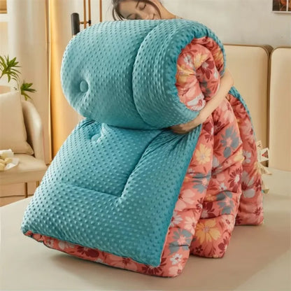 New A-class Retro Double Yarn Bean Velvet Winter Blanket Core, Fast Heating Warm Blanket, Four Seasons Spring and Autumn Quilt.