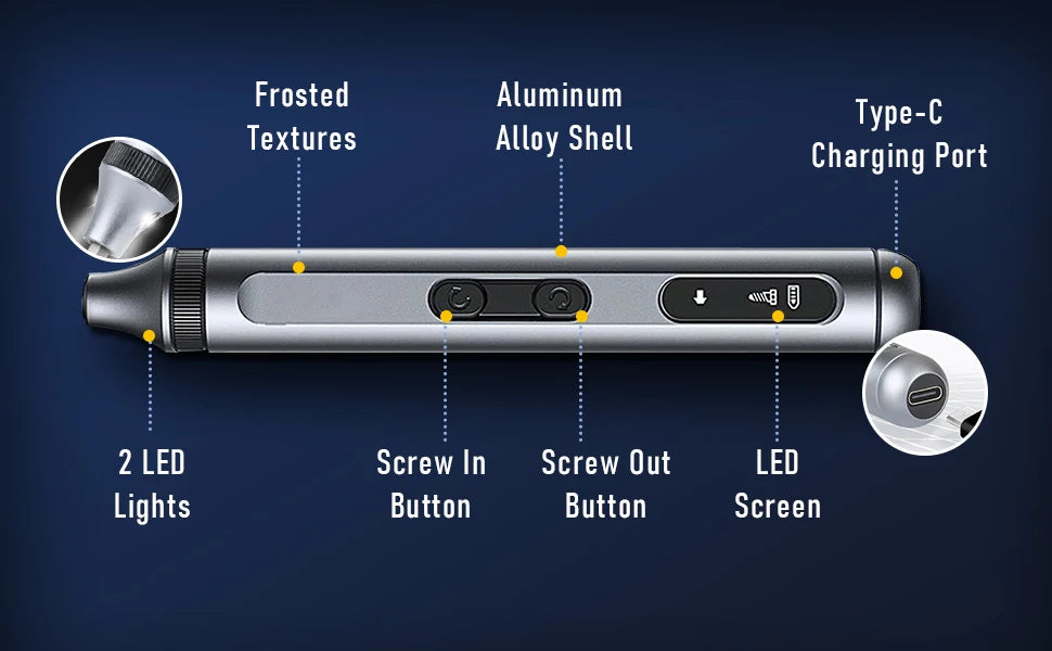 51 in 1 Elektro-Schraubendreher-Set Typ-C-Ladegerät Akku-Schrauben dreher Präzisions-Magnet-Bits für Telefon-PC DIY-Reparatur werkzeug