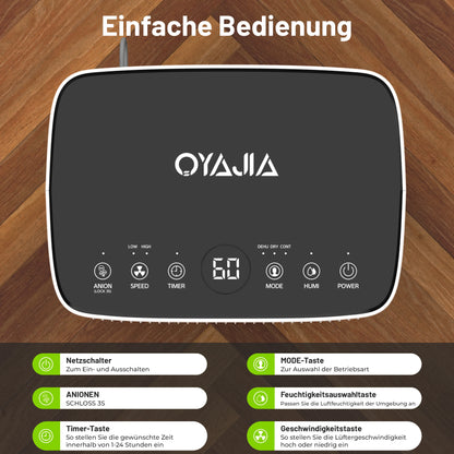 16L/Day Dehumidifier with Wifi Controlled App, Digital Humidity Display, Continuous Drainage, Laundry Drying and 24 Hour Timer.