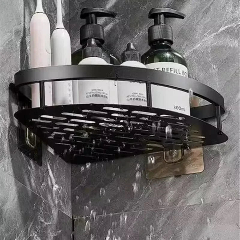 Aluminium Legierung Shampoo Rack Badezimmer Regal Make-Up Lagerung Organizer Dusche Regal Bad Zubehör Kein Bohrer Wand Ecke Regal