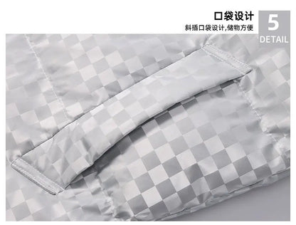 Supzoom New Arrival Casual Mens Winter Trendy Hooded Bread Couple Bright Face Starry Thickened Coat Cotton-padded Jackets.