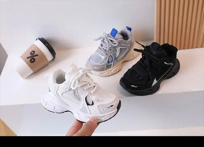 Children Tennis Shoes Versatile Non-slip White Sneakers for Kids Girls Fashion Causal Breathable Toddlers Boys Sports Shoes Hot.