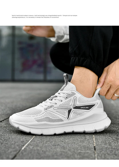 Men's Running Shoes Marathon Breathable Lightweight Women's Comfortable Casual Athletic Nonskid Walking Sports Sneakers