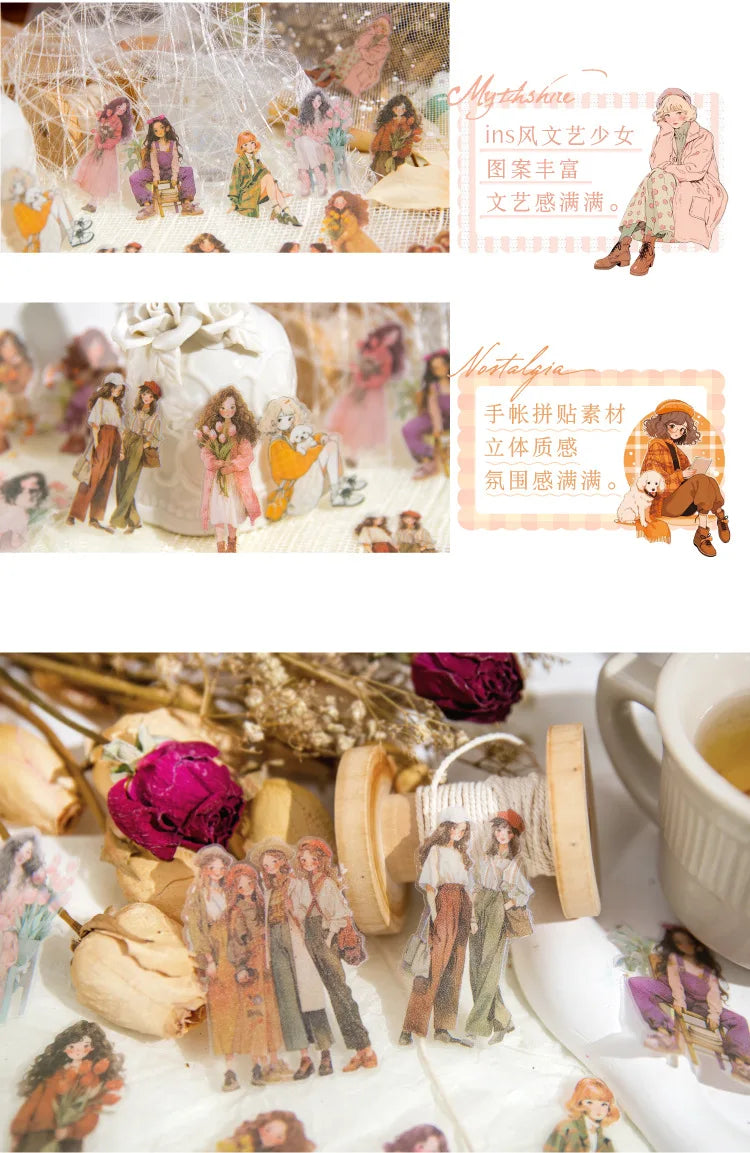 60 stücke/1 Los kawaii Briefpapier Aufkleber Streifzug Talk Junk Journal ing dekorative mobile Scrap booking für Aufkleber Sammelalbum.