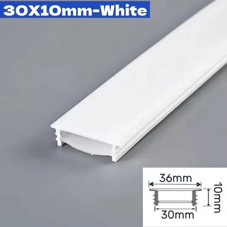 Black Flexible LED Neon Rope Lamp Silicone Tube Diffuser Recessed Channel For WS2811 WS2812B Waterproof Ribbon Neon Strip Lights