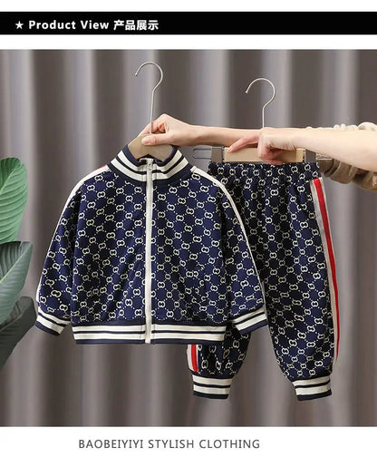 Spring Autumn Boys Clothing Sets Kids Fashion Cotton Coats+Pants 2pcs Tracksuits For Baby Children Sports Suits Toddler 2-12T.