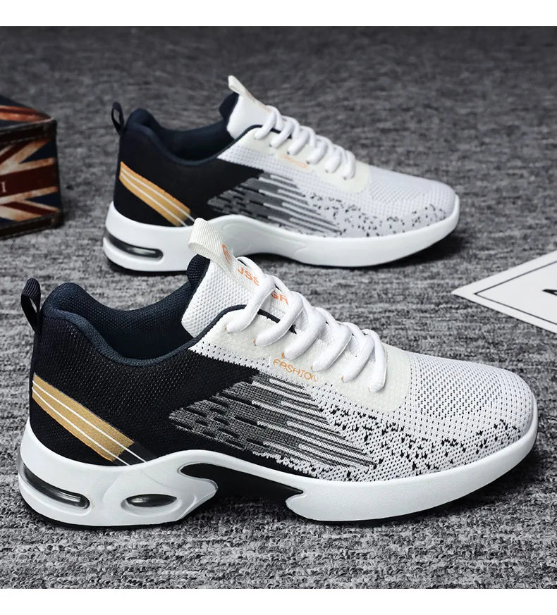 Plus Size 39-45 Shoes for Men Spirng Autumn Fashion Soft Sole Sports Casual Style Running Shoes Lace Up Comfortable Sneakers.