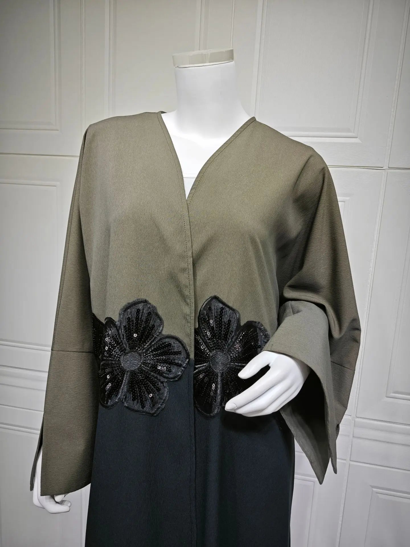 Eid Dubai Open Abaya Appliques Kimono Cardigan Women Muslim Dress Turkey Kaftan Kebaya Caftan Marocain Femme Robe Islam Jalabiya