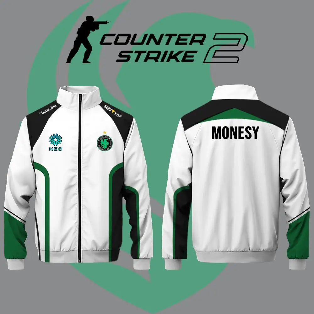 Men's And Women's Customizable Esports Jackets Team Falcons Long-Sleeve Autumn/Winter Uniforms CS2 NiKo m0NESY Training Jersey.