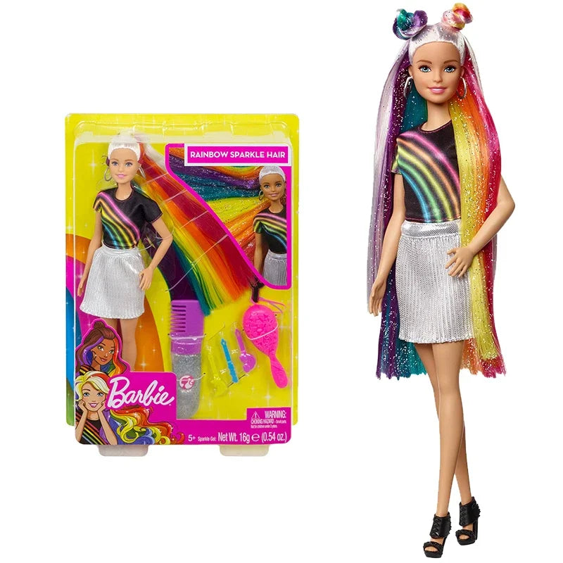 Original Mattel Barbie Fashionistas Doll Music Star Blonde Hair Bjd with Accessories Toys for Girls Collection Educational Props.