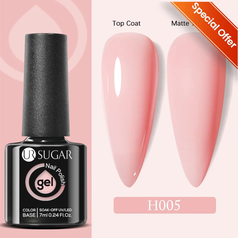 UR SUGAR 7/7.5ml Summer Blue Silver Gel Nail Polish Semi Permanent High Quality Soak Off UV LED Varnishes Nails Art Manicure