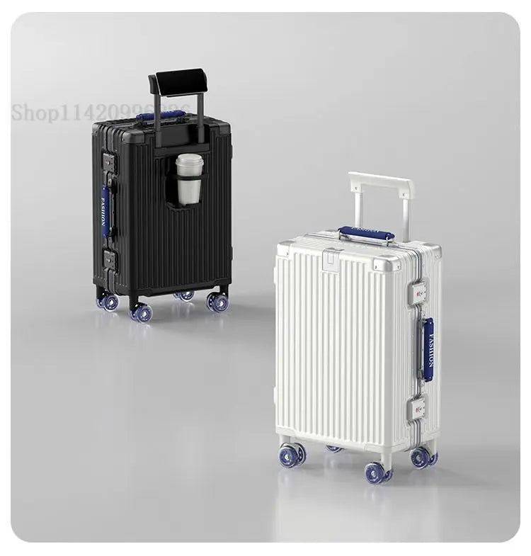 20-Zoll-Kompaktgepäck 26-Zoll-Trolley-Koffer mit großem Fassungsvermögen und Aluminiumrahmen für Männer und Frauen Reisekoffer