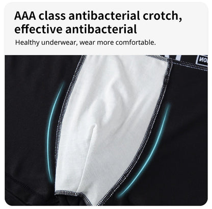 4/10-teilige Herren-Boxershorts für vier Jahreszeiten, Schwarz, modisch, lässig, Basic, vielseitig, Unterwäsche, Übergröße, Jugend-Sport-Basisshorts