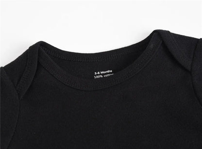3 Teile/los Baby Junge Mädchen Body Weiß Schwarz Grau Design 100 % Baumwolle Kleidung Frühling Herbst Neugeborenen Overall.