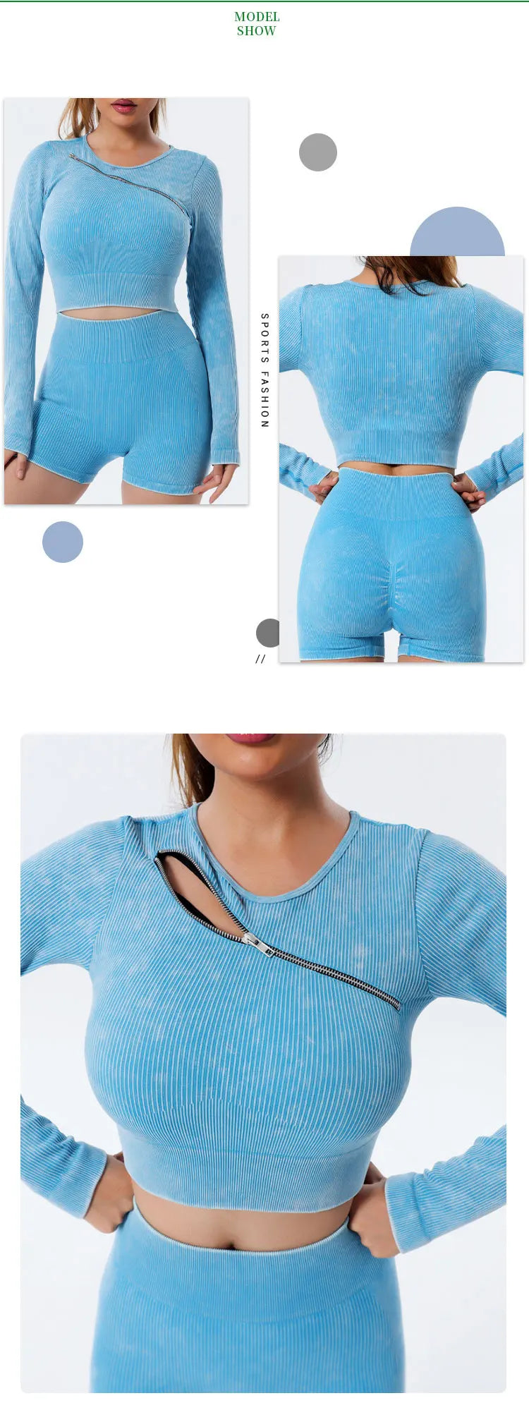 Yoga Suit High Waist Leggings Running Training Tights Sports Outfits Long Sleeve Crop Top Bra Seamless Fitenss Set Fitness Wear