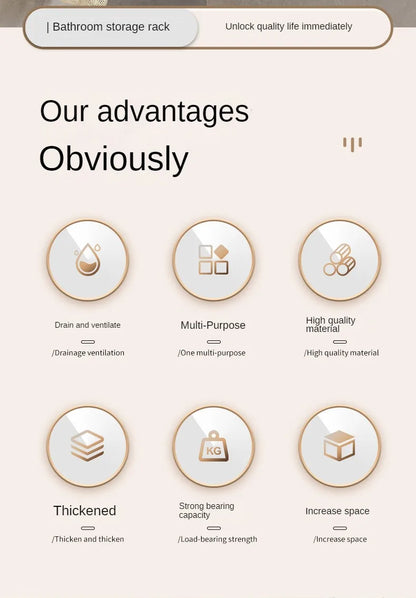 2PCS Badezimmer Regale Küche Lagerung Organizer Kunststoff Shampoo Rack Dusche Regal Bad Zubehör Kein Bohrer Regal