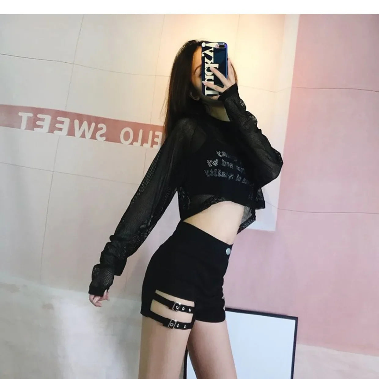 Lisa Style Stage Costume Sexy Bass High-Waisted Shorts Jazz DS Hot Pants Steel Tube Dance Trousers Essential Underwear.