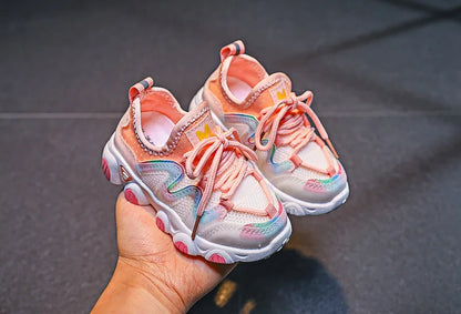 Children's Sports Shoes for Toddlers Boys Girls Little Kids Running Sneakers Air Mesh Breathable Soft Fashion Classic Casual New.