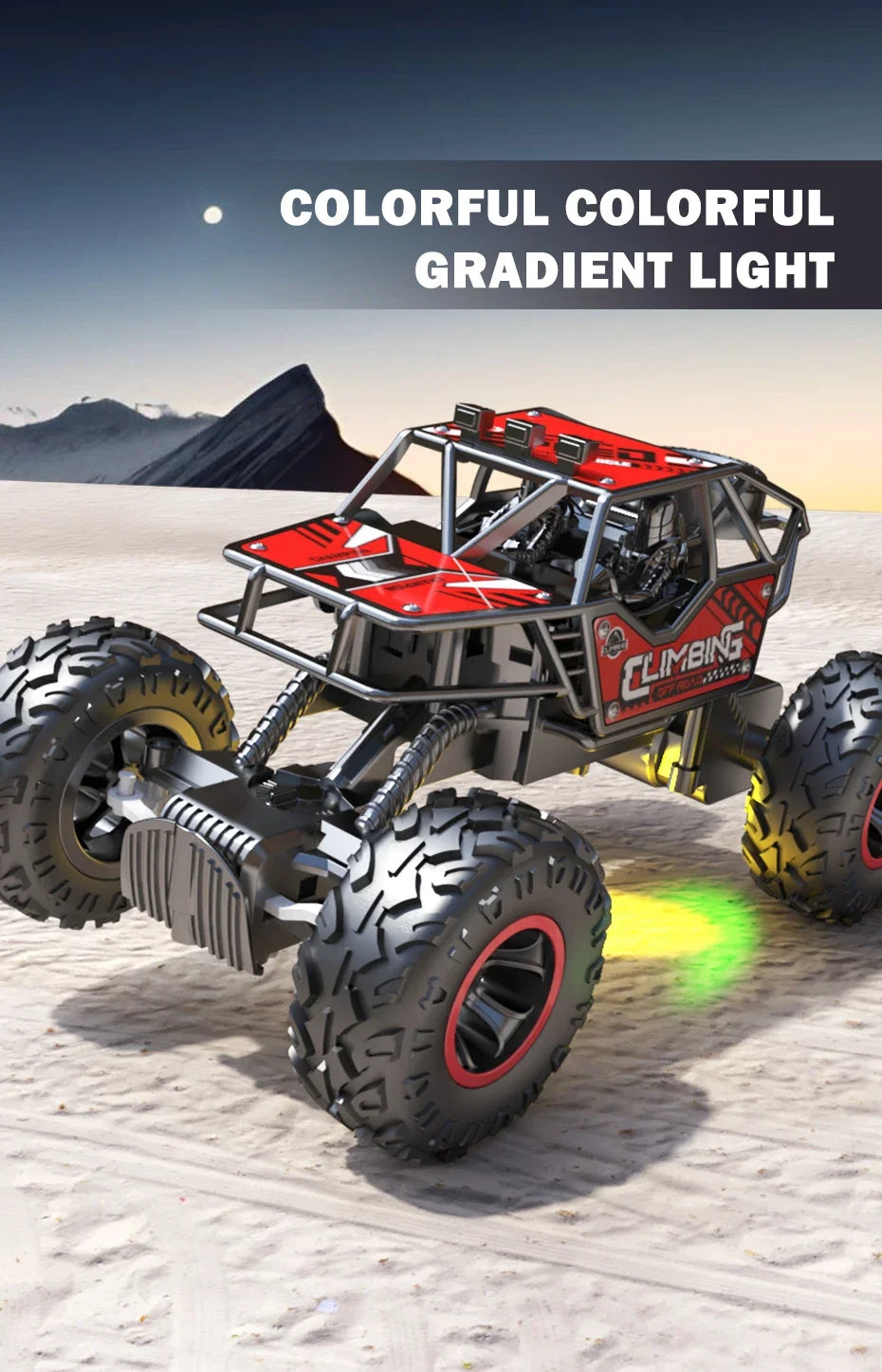 Remote Control Truck Car All Terrain Off Road Alloy RC Cars Buggy Drift Racing Toy Rechargeable Sturdy Gift for Kids Boys.
