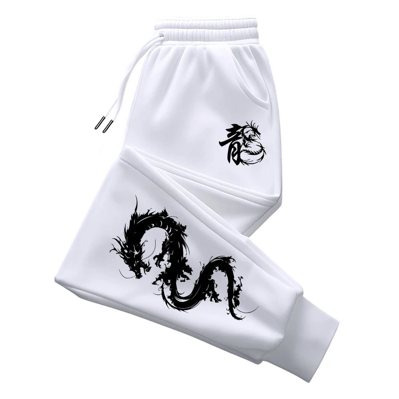 Chinese Dragon Tracksuit Hooded Sweatshirt Sweatpants City Vibe Hoodie 2 Piece Set Autumn Winter Men's Daily Casual Sport Outfit.