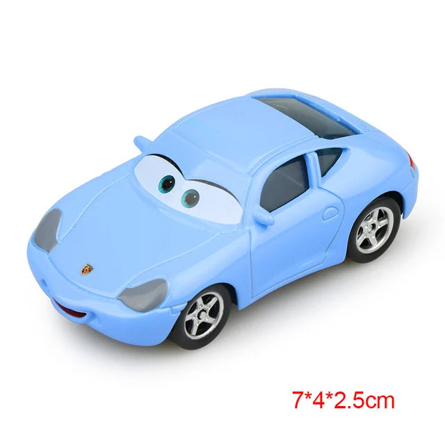 Disney Pixar Cars 2 3 Lightning McQueen Div Fritte Frank Mater Chick Hicks 1:55 Diecast Vehicle Metal Toy Car Kid Birthday Gift