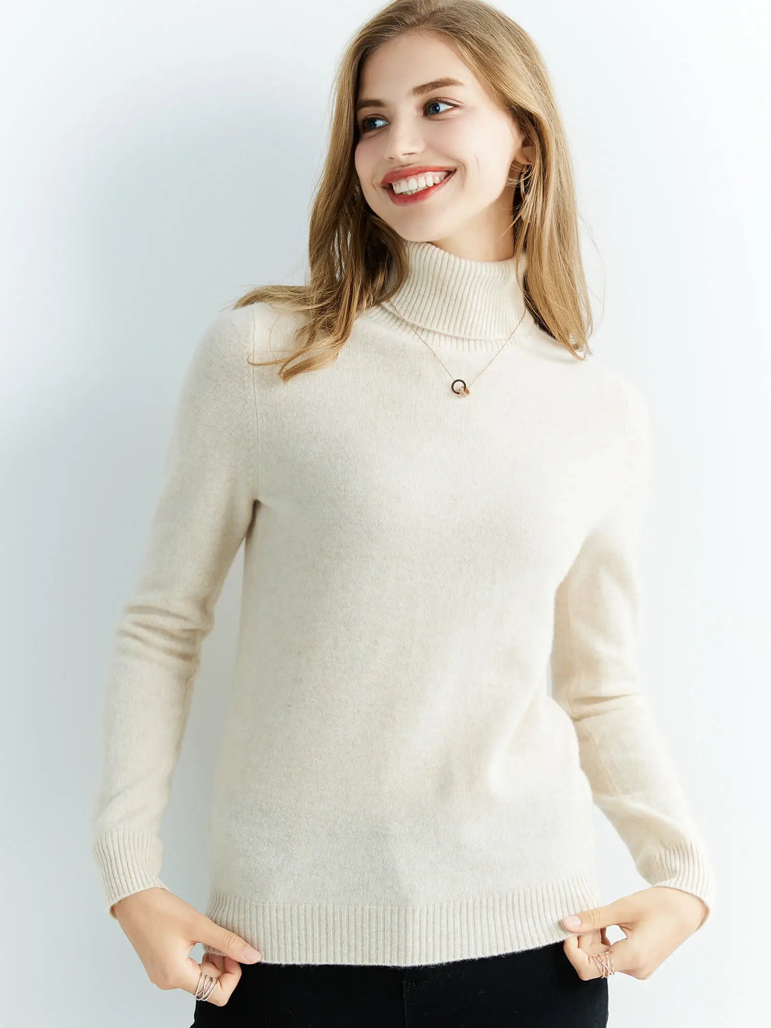 Gestrickte Pullover Kaschmir Pullover frauen 100% Merino Wolle Rollkragen Mode Pullover Winter Herbst Jumper Top Weibliche Kleidung.