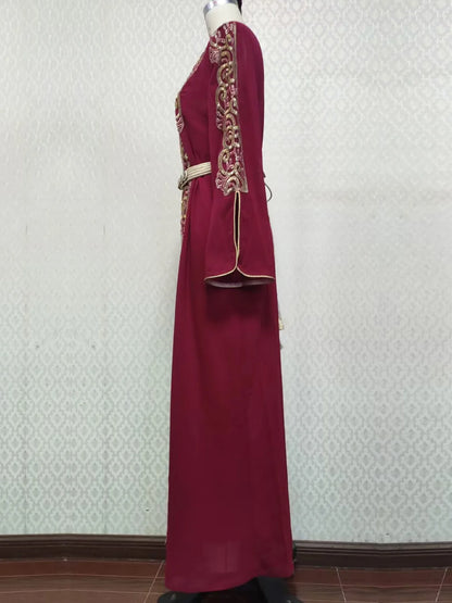 Mesh Stickerei Abaya Frauen Muslimischen Lange Maxi Kleider Oman Türkei Arabisch Kaftan Eid Party Kleid Marokko Abend Jalabiya Vestidos