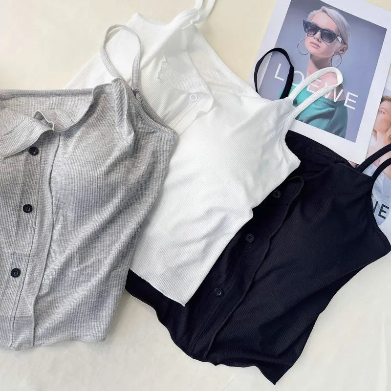Conjuntos De Pijama Neue Sexy Baumwolle Sling Top Shorts Set Bh Pad Sommer Nachtwäsche Pyjamas Für Frauen Hause Tragen Nachtwäsche Anzug