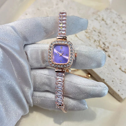 Luxury Women Watches Fashion Diamond Crystal Watches Elegant Quartz Wristwatches for Bracelet Female Wrist Watch Reloj Mujer.