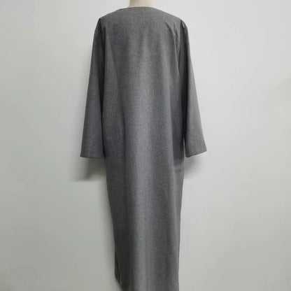 Ramadan Eid Muslim Dress Djellaba Plain Modest Dubai Abaya Turkey Kaftan Kebaya Arabic Robe Women Islam Jalabiya Vestidos.