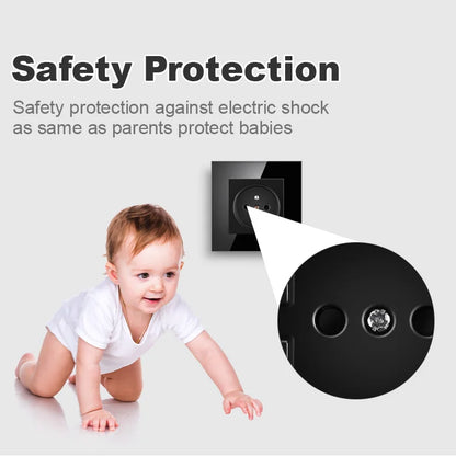 Nywp Französisch standard stecker, glas wallboard, Französisch netzteil, 16a 220V erdung buchse, kind schutz tür.