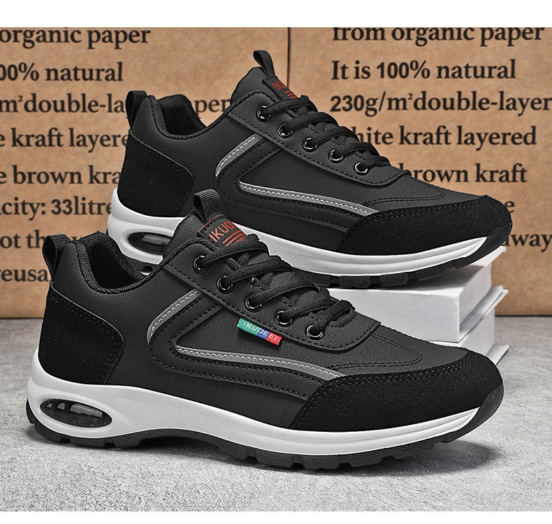 Men's Trendy Sports Shoes Lightweight Breathable Modern Non Slip Shoes Suede Detailing Outdoor Stylish Daily Wear Men Sneakers.