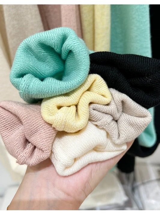 Spring  Basic O-Neck Slim T-Shirt Women Solid Multi Color All-Match Trend Casual Top Screw Knit Long Sleeve Elastic Office Lady.