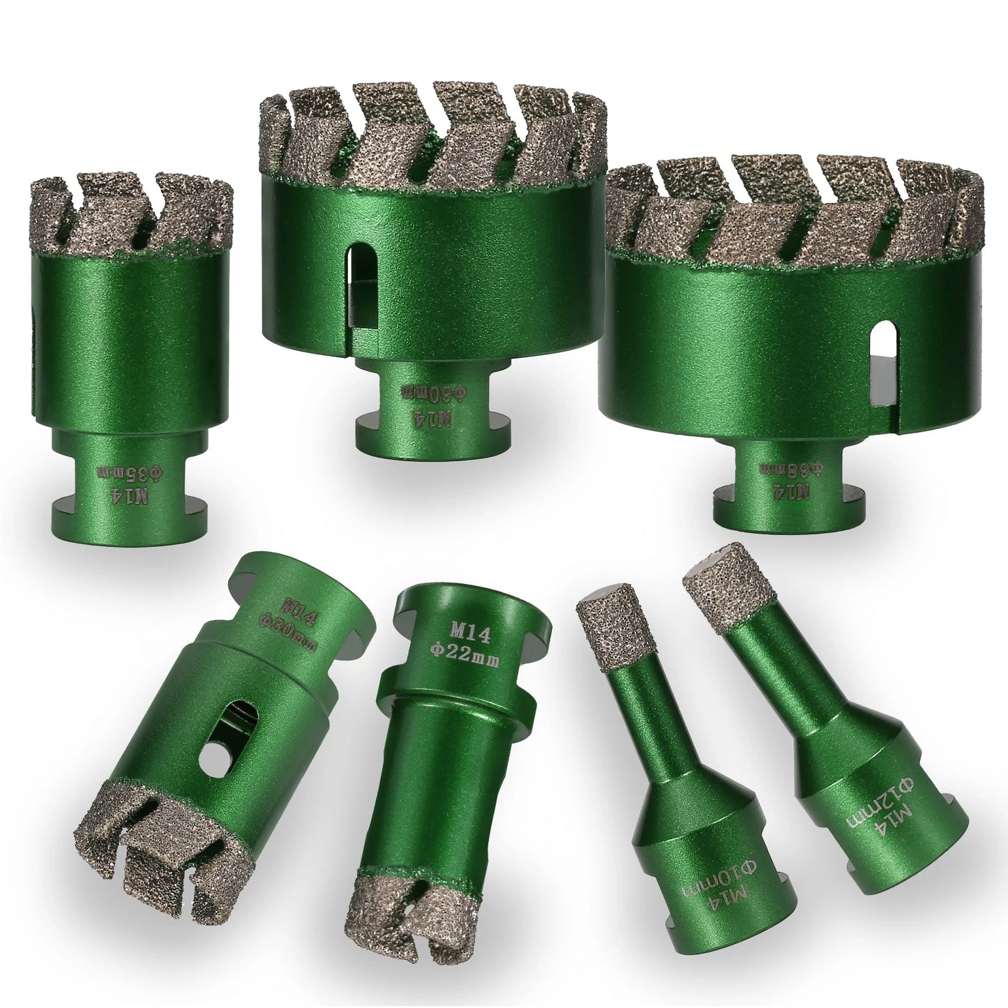 6–130 mm M14-Gewinde, trocken, vakuumgelöteter Marmor, Mauerwerk, Lochsäge, Öffner, Diamantbohrkrone für Keramikfliesen, Granit, Marmor