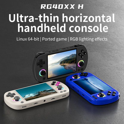 ANBERNIC RG40XX H Handheld Game Console 4.0-in 640*480 IPS Screen 3200mAh 64 Bit System With RGB Light Built in 5K+Games RG40XXH.