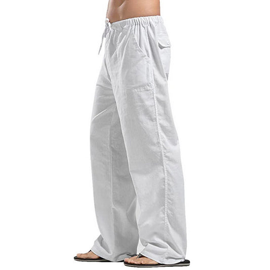 Men's Pants Loose Cool Casual Long Pants Elastic Waist Long Pant Casual Large Size Streetwear Lightweight Trousers.