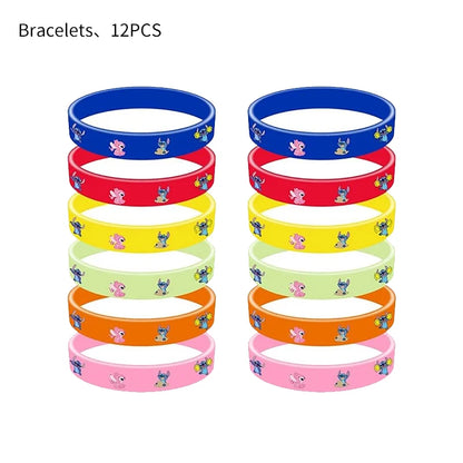 Stitch Party Supplies für Kinder Lilo und Stitch Geburtstag Party Dekorationen Luftballons Banner Tischdecke Hintergrund Geschirr