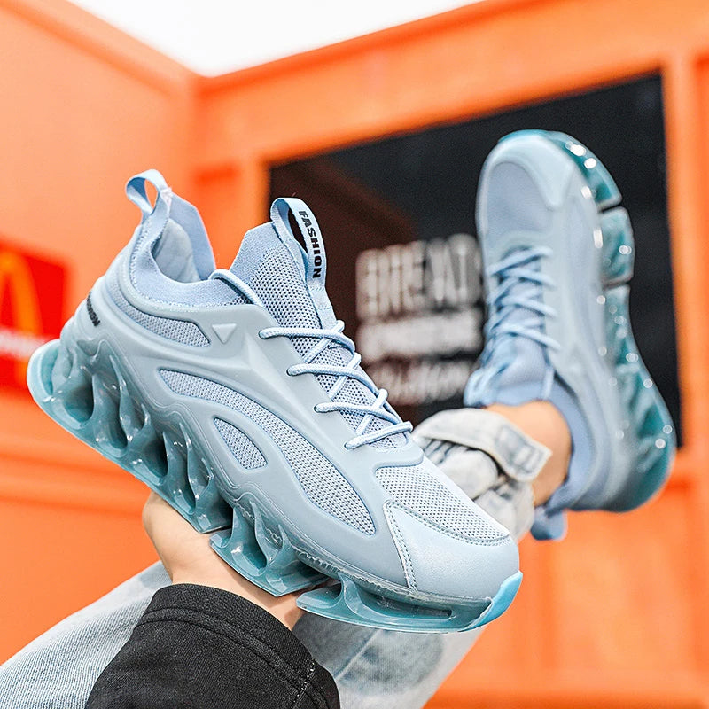 YRZL Mens Athletic Shoes 2025 Breathable Running Shoes Men Lightweight Sneakers Comfortable Walking Shoes Anti Slip Sports Shoes