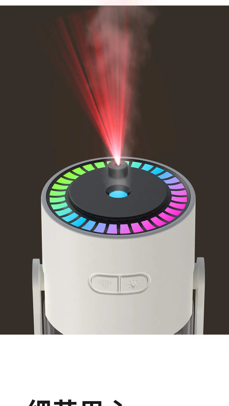 Air Humidifier Portable Humidifier with Rotating Mist & Starry Light USB Car Humidifier Smart Humidifier for Home Office Travel