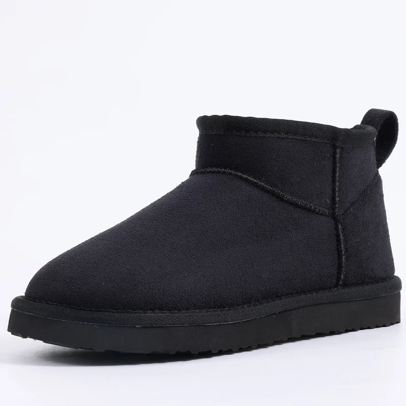 Eyriphy Size: 36-42 New Women's Snow Boots Winter Low-cut Thin Sole Thermal Shoes Gift Boots for Ladies Solid Color Cotton Shoes.